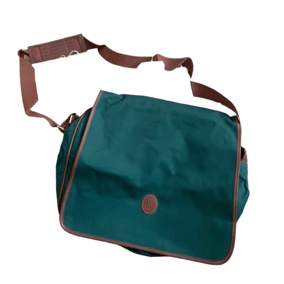 Handbags - Green Brown Book Bag New With Tags NWT